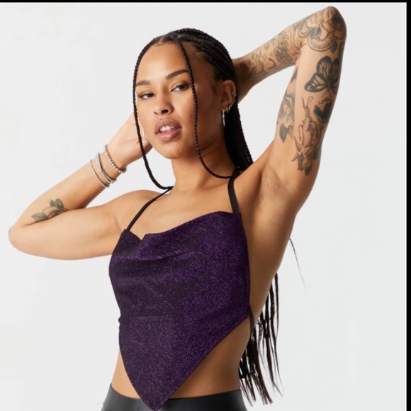 Slinky Cowl Neck Halter Tank Black Nwt​ - Picture 5 of 10